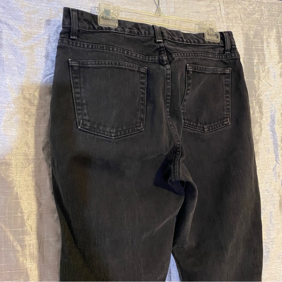 Gap vintage black Boot Cut jeans SZ 14 Ankle slightly distressed 100% cotton GUC - Picture 5 of 11